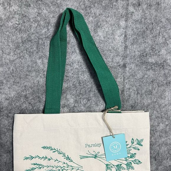 Garden Herbs Cotton Canvas Tote Reusable Tote Bag Martha Stewart 100% Cotton - Picture 10 of 17